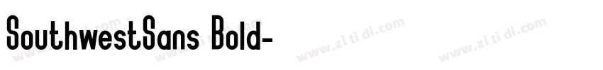 SouthwestSans Bold字体转换